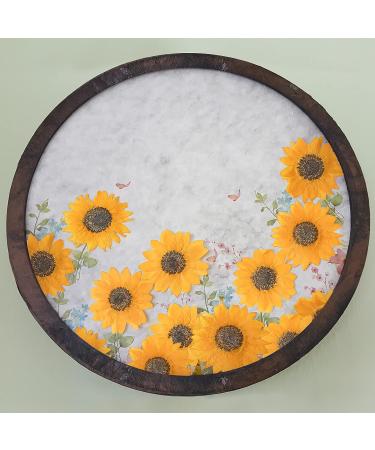 48 Pcs Mini Real Dried Sunflowers for Crafts - Yellow Sunflower Petals for Jewelry, Soap Making, DIY Art - Pressed Flowers for Resin and Scrapbooking - Buy Online on GoSupps.com