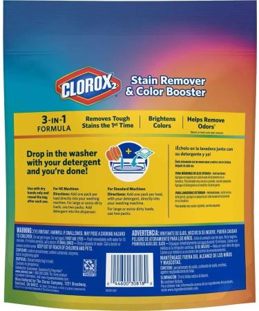 Clorox2 Stain Fighter & Color Booster 40 ct - Multi-Purpose Stain Remover for Bright Colors | International Shipping Available - Buy Online on GoSupps.com