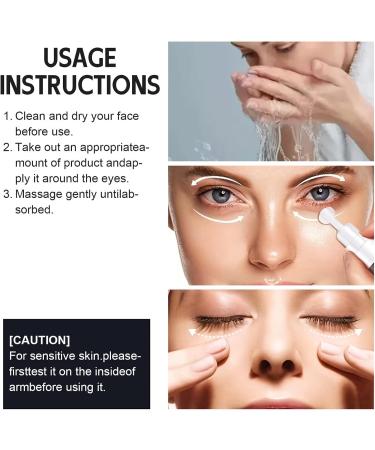 Snail Eye Cream Anti-Aging Under Eye Cream with Hyaluronic Acid & Retinol Firming Moisturizer for Dark Circles Puffiness Wrinkles Fine Lines - Buy Online on GoSupps.com