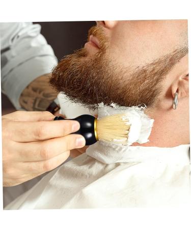 Frcolor Men's Shaving Brush & Cosmetics Kit | Black & Wooden Handle | Essential Facial Tools for Grooming - Buy Online on GoSupps.com