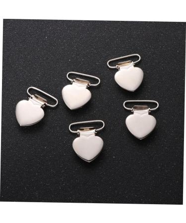 60 pcs Supplies Fashion Silver Metal T Fasteners Buckle Cloth Bed Shaped Buckles Women Clamp Silver 3.5*2.5cm - Buy Online on GoSupps.com