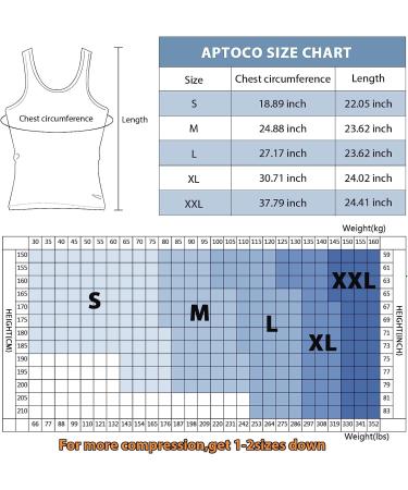Aptoco Men's Compression Shirt Body Shaper Gynecomastia Undershirt - Black Medium - Buy Online on GoSupps.com