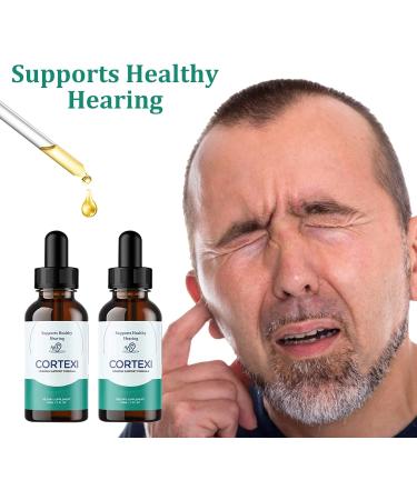 YEGE Cortexi Hearing Support Drops - Promotes Auditory Clarity & Eardrum Health - 2 Pack (2.0 Fl Oz) - Buy Online on GoSupps.com