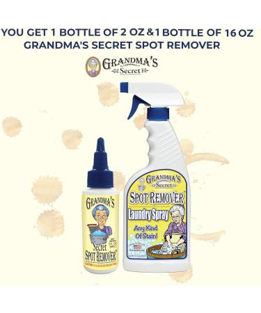 Grandma's Secret Spot Remover and Laundry Spray Bundle for Those Tough stains & spots - Buy Online on GoSupps.com