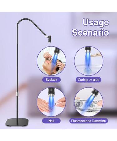 UV LED Nail Lamp 6W Mini UV Light with Gooseneck & Foot Pedal Portable Professional Manicure Nail Dryer Rotatable Nail Polish Curing Lamp for Gel Nails Home & Salon Use - Buy Online on GoSupps.com