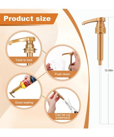 Coffee Syrup Pump Coffee Syrup Dispenser for adding syrup to Coffee Tea Soda and cocktails Syrup Pump Dispenser for Torani DaVinci Jordans Skinny Syrup Bottles 750Ml - Buy Online on GoSupps.com