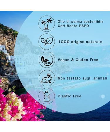 Buy CASA AMALFI Luxury Vegan Soap - Artisanal Solid Soap with Shea Butter 100% Natural Plastic-Free & Cruelty-Free (Blue Grotto) - International Shipping Available - Buy Online on GoSupps.com