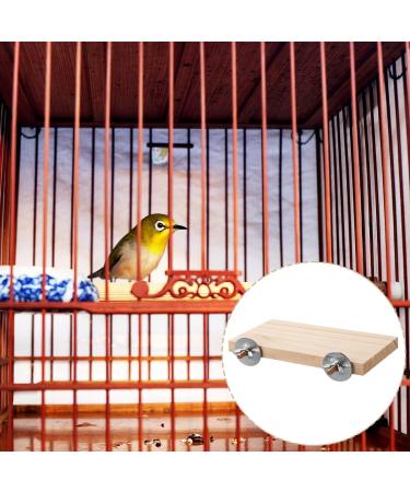 Vanyibro 2Pcs Bird Platforms Wooden Pet Perches for Birdcage Accessories and Small Animals - Buy Online on GoSupps.com