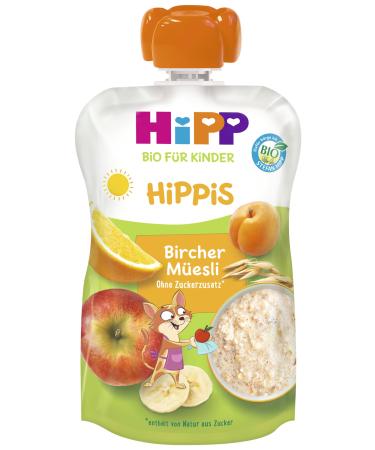 Hipp Bio for children Hippis with wholemeal Bircher M esli-Kathie cat 6 Pack (6x100g) DA47018 Bircher-M esli 100g 100g Bircher-M esli