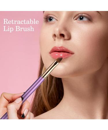 3 Pieces Lip Brush Double Retractable Lip Brush Lip Brush Applicator Dual Ended Makeup Brush Lipstick Brush for Women Girls - Buy Online on GoSupps.com
