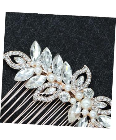 DOITOOL Bridal Headdress Rhinestone Bridal Comb Silver Hair Clip Combs for Women Hair Combs for Gold Headpiece Bride Hair Clip Rhinestone Headpiece Accessories - Buy Online on GoSupps.com