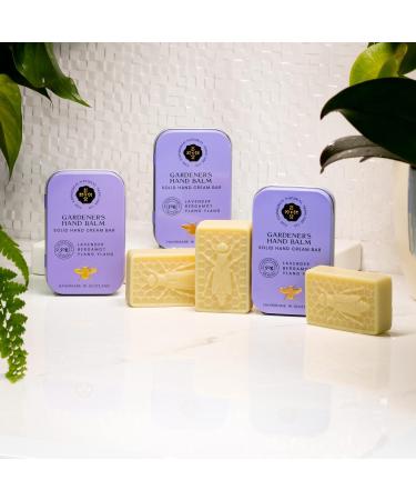 Moisturising Solid Hand Cream Bars | For Dry & Sensitive Hands | Gardeners & Luxury No.1 Scent | Natural Hand Cream | No Sticky Residue | Luxury Gift | Cruelty Free | Edinburgh Skincare Company - Buy Online on GoSupps.com