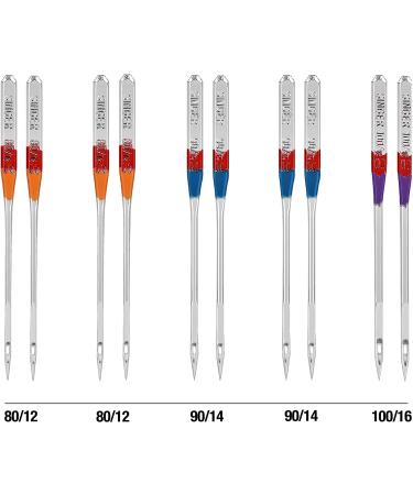 SINGER Regular Point Sewing Machine Needle  Size 80/12  90/14  100/16  10-Count - Buy Online on GoSupps.com