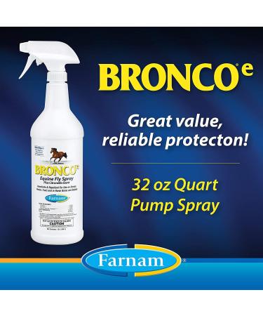 Bronco Water-Base Equine Fly Spray - 946 ml - Buy Online on GoSupps.com