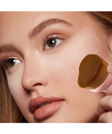 Kapaunn Foundation Brush | Cosmetic Powder Blending Brush Portable Cosmetics Blending Brush Liquid Powder Foundation Brush forDaily Life Business Trips Brown - Buy Online on GoSupps.com