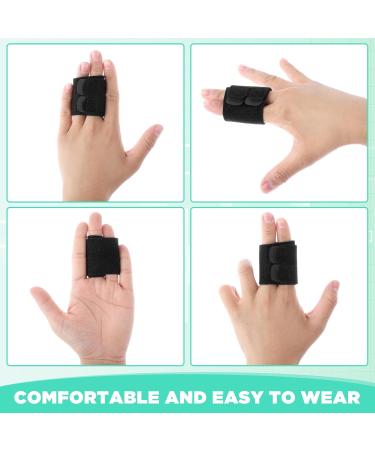 Buy Two-Finger Splints - Adjustable Nylon Finger Buddy Wraps for Sports - Compression Sleeves for Basketball Tennis Volleyball & Badminton (Black - Buy Online on GoSupps.com