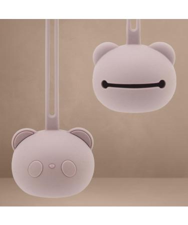High-Quality Panda Design Silicone Pacifier Storage Box | BPA-Free & Safe for Babies | Light Pink | Ideal Baby Accessories for Toddlers - Buy Online on GoSupps.com