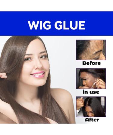 TBeautfave Waterproof Wig Glue Lace Front for Lace Wig Glue Wig Adhesive Glue Hair Bonding Glue Strong Hold Invisible Adhesive Hair Glue for Wigs Hair Glue for Hairpiece & Wig & Toupee - Buy Online on GoSupps.com