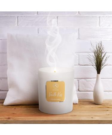 Vanilla Kiss Scented Candle - Luxury Aromatherapy Soy Wax Candle | Up to 45 Hours Burn Time | Perfect Glass Candle Gift for Home - Buy Online on GoSupps.com