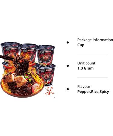 Ghost Pepper Noodles Gui Jiao Noodles Fried Noodles 100w Spicy Noodles ramen FriedInstant noodles Instant rice noodles Instant Black noodles (6 barrel) - Buy Online on GoSupps.com