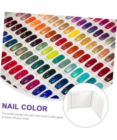 SOESFOUFU 1pc Nail Color Book U as Postizas Nail Polish Display Chart Nail Dip Powder Nail Gel Polish Display Nail Stuff Canning Kit 160-color Nail Color Plate White Canned Graphics Card The - Buy Online on GoSupps.com