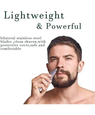 Mini Battery-Powered Nose & Ear Hair Trimmer - Stainless Steel Blades for Precision Grooming | Global Shipping Available - Buy Online on GoSupps.com
