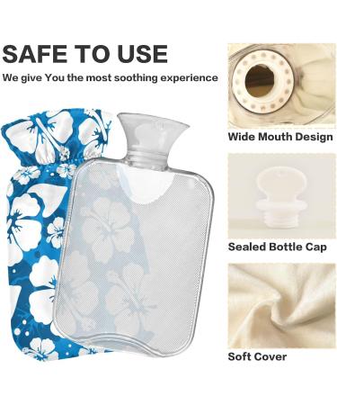 Buy Naanle Blue Hawaii Flowers Hot Water Bottle - 2L for Pain Relief & Heat Therapy | Large Transparent Design - Buy Online on GoSupps.com