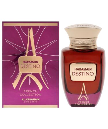 Al Haramain Destino French Collection - Arabian Perfume for Women and Men - Unisex Perfume - Long Lasting Perfume for Men and Women - 3.33 oz