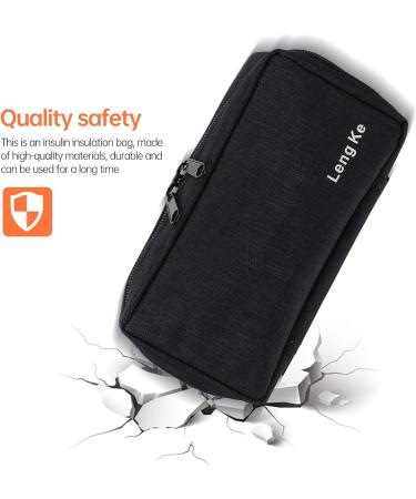 DOITOOL Insulin Cooler Travel Case - Portable Diabetic Medicine Storage Bag for Home & Outdoor Use - Black - Buy Online on GoSupps.com