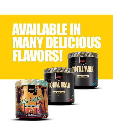 Redcon1 Total War Pre Workout 30 Servings - Boost Energy & Endurance, Focus, Beta-Alanine, 350mg Caffeine, Citrulline Malate, Nitric Oxide Booster - Keto Friendly - Tigers Blood Flavor - 2-Pack - Buy Online on GoSupps.com