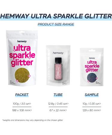 Hemway Mother of Pearl Iridescent Ultrafine Glitter - 100g / 3.5oz for Arts, Crafts, Nails, Cosmetics, Resin, Festival, Face, Hair - Buy Online on GoSupps.com