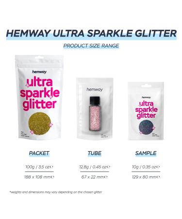 Hemway Ultra-Shine Ocean Blue Chunky Glitter | 100g | 1/40 0.025 0.6mm - Perfect for Crafts & DIY Projects - Buy Online on GoSupps.com
