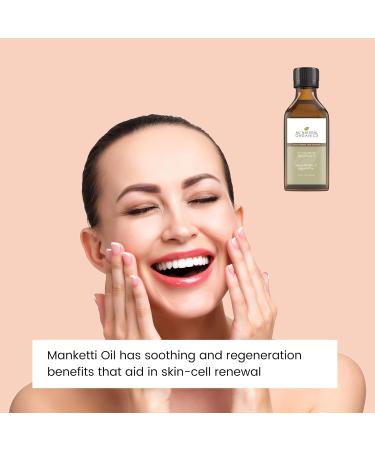 Manketti Oil - Cold Pressed Mongongo Oil for Skin Hair & Nails | Extra Virgin Unrefined Non-GMO 3.4oz - Natural Moisturizer - Buy Online on GoSupps.com