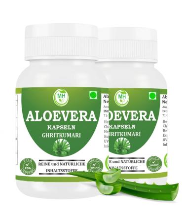 Morsan Healthcare Aloe Vera Capsules | Pack of 60 Capsules (500 mg) | Vegan Capsules | Made with natural ingredients (120)