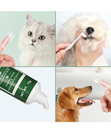 Pet Dog & Cat Toothbrush Kit | Beef Flavor Toothpaste for Fresh Breath & Plaque Removal | 360 Teeth Cleaning | Health Supplies - Buy Online on GoSupps.com