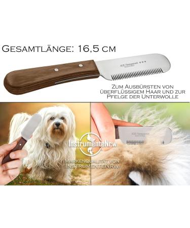 Premium Trimmeters Set for Dogs & Cats | 2-Part Fur Care Comb & Stainless Steel Undercoat Knife - Buy Online on GoSupps.com
