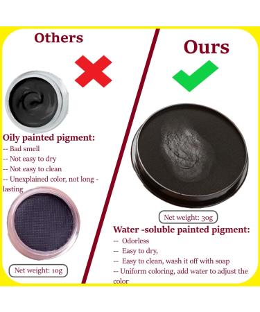 Karlor Aqua Face Color 30G - Waterproof Body Paint for Adults & Kids | Perfect for Halloween Cosplay & Carnival | Green & Black - Buy Online on GoSupps.com