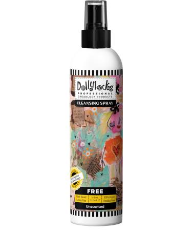 Dollylocks Cleansing Spray - Free Unscented - Convenient Cleansing Experience Extends Time Between Shampooing Phthalate & Aluminum Free Dye & Sulfate Free 8oz
