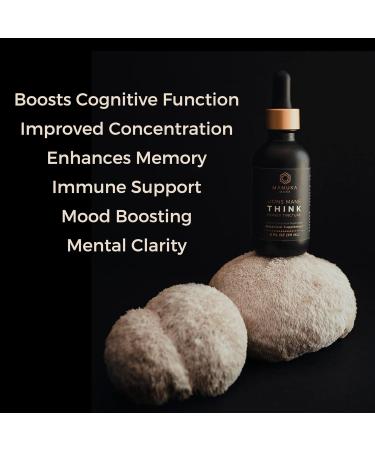 Manuka Mana Lions Mane Think Honey Tincture USA Wild Harvested Lions Mane Triple Extracted Tincture Manuka Honey (MGO 150+) 100% Fruiting Body 2 fl oz (60 Servings) - Buy Online on GoSupps.com
