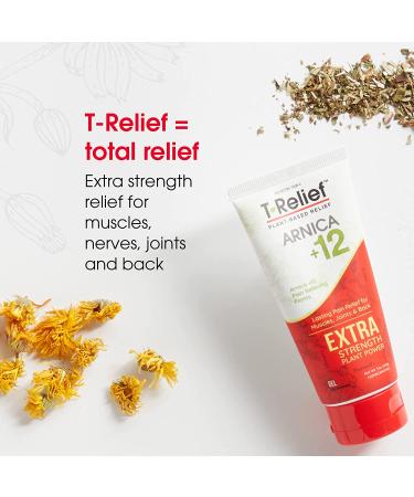 MediNatura T-Relief Extra Strength Pain Relief Gel - 3 oz with Arnica & 12 Plant-Based Pain Relievers - Buy Online on GoSupps.com