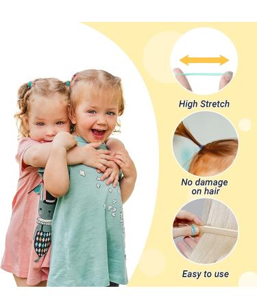 SHURIL 1500 Pcs Toddler Hair Rubber Bands with Organizer Box - Colorful Small Elastic Hair Ties for Girls and Babies - Suitable for Thin or Thick Hair - Buy Online on GoSupps.com