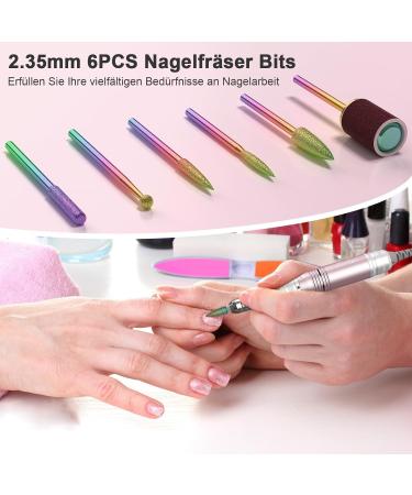 Nail Milling Mills 35000 RPM | 6-in-1 Electric Nail Cutter & Manicure Set with LED Display - Safe for Beginners & Professionals | Rosagold - Buy Online on GoSupps.com