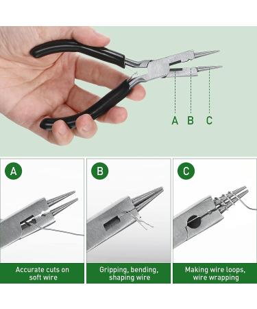 Hotop Jewelry Wire Set - 1mm Craft Wire with Pliers and Ring Sizer - Gold Silver Rose Gold - 25m Rolls - Beading Jewelry Aluminum Craft Wire - 182022 Gauge - Buy Online on GoSupps.com