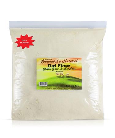 Oat Flour by HATF's Shepherd's Natural, 100% All Natural 5 lb. / 80 oz. bag