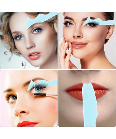 Didiseaon Eyeliner Stencils Silicone Winged Tip Eyeliner Eyebrow Eyelash Contour and Lip Line Aid Mascara Shield Blue - Buy Online on GoSupps.com