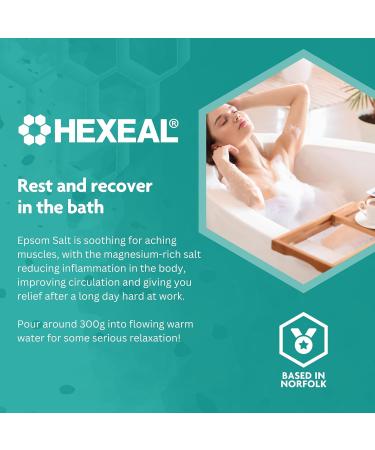 Hexeal Epsom Salt 5kg 5kg Bag of Food Grade Bath Salts to Soothe Muscles Joints & Aches Magnesium Sulphate for Bathing Gardening & Beauty Household Commercial & Industrial Use - Buy Online on GoSupps.com