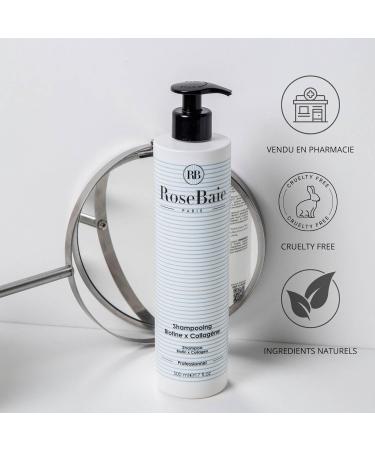 ROSEBAIE | Shampoing Biotine et Collag ne | Sans Sulfates | Acc l re la Pousse & Anti-Chute | Revitalisant et Hydratant | Cheveux tr s ab m s | Facilite le D m lage - Buy Online on GoSupps.com