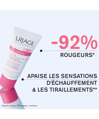 Uriage Roseliane Cr me Hydratante Visage Anti-Rougeurs SPF30 - Extraits de Ginseng Algues - Couvre les Rougeurs Action Apaisante Longue Dur e - Parfum Floral - Peau Sensible - Non Com dog ne - 40ml - Buy Online on GoSupps.com