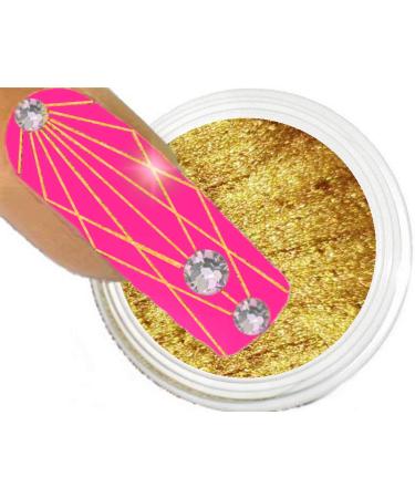 N+M LINE-PAINTING SPIDERLINE color gel 5ml "GOLD" For easily drawing wafer-thin effect lines. Made in Germany! UV/LED