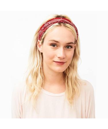 Jesries 12 Pack Boho Printed Headbands for Women - Non Slip Hair Bands for Sport, Yoga, Running - Elastic Sweat Hair Wrap for Girls - Buy Online on GoSupps.com